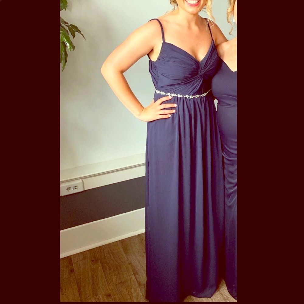 David’s Bridal Blue Dress